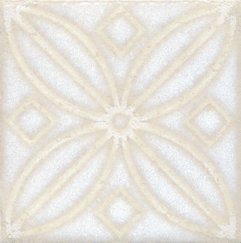 фото STG/B402/1266H Амальфи орнамент белый 9,8*9,8 вставка КЕРАМА МАРАЦЦИ