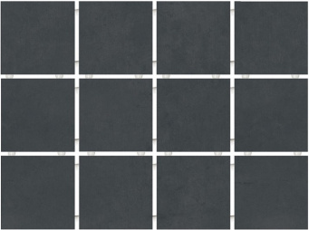 фото 1291H Амальфи черный, полотно 29,8х39,8 из 12 частей 9,8х9,8 керамический гранит КЕРАМА МАРАЦЦИ