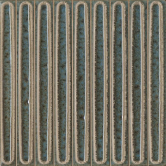 фото KMD2SOB002BN чипсет Далия бирюзовый тёмный глянцевый 20x20x0,95 декор КЕРАМА МАРАЦЦИ