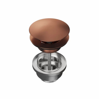 24686KM.59.067 Донный клапан для раковины, брашированная медь, pvd КЕРАМА МАРАЦЦИ фото 24686KM.59.067 Донный клапан для раковины, брашированная медь, pvd КЕРАМА МАРАЦЦИ