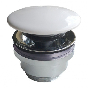 фото DR.1/WHT Донный клапан с керамической крышкой для раковин PLAZA КЕРАМА МАРАЦЦИ