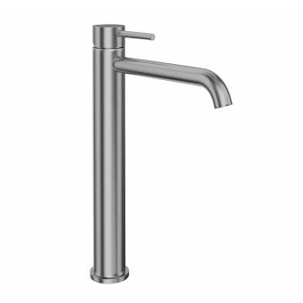 69615XKM.50.050 Смеситель для раковины ETERNA однорычажный, высокий, без донного клапана 3/8, нержавеющая сталь КЕРАМА МАРАЦЦИ фото 69615XKM.50.050 Смеситель для раковины ETERNA однорычажный, высокий, без донного клапана 3/8, нержавеющая сталь КЕРАМА МАРАЦЦИ