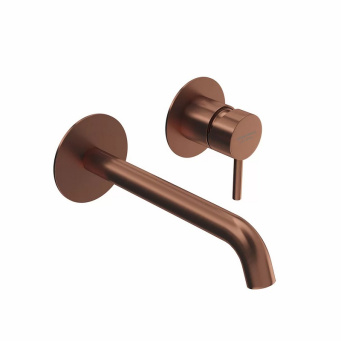 69628EXKM.59.067 Смеситель для раковины ETERNA однорычажный настенный, без донного клапана, браширов КЕРАМА МАРАЦЦИ фото 69628EXKM.59.067 Смеситель для раковины ETERNA однорычажный настенный, без донного клапана, браширов КЕРАМА МАРАЦЦИ