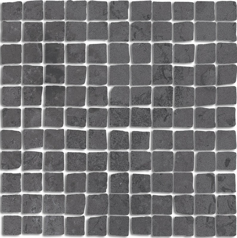 фото MBS001 Про Лаймстоун Спакко мозаичный серый темный матовый 20х20х0,9 декор (гранит) КЕРАМА МАРАЦЦИ