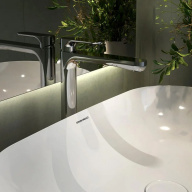 Смеситель для раковины OLE однорычажный высокий без донного клапана, хром глянец КЕРАМА МАРАЦЦИ фото Смеситель для раковины OLE однорычажный высокий без донного клапана, хром глянец КЕРАМА МАРАЦЦИ