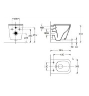 фото CU.wc.02 Унитаз CUBO подвесной безободковый с крепежом и сиденьем, белый глянцевый КЕРАМА МАРАЦЦИ