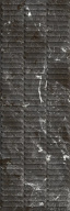 фото KM3090B0170R Тубкаль чёрный глянцевый структура обрезной 30x89,5x1,05 керамическая плитка КЕРАМА МАРАЦЦИ