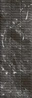 фото KM3090B0170R Тубкаль чёрный глянцевый структура обрезной 30x89,5x1,05 керамическая плитка КЕРАМА МАРАЦЦИ