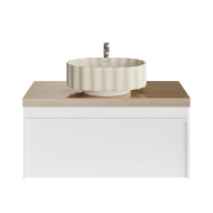 фото MOD.100.1+1/WHT Тумба MODULA подвесная 100 с ящиком 1+1, белая глянцевая КЕРАМА МАРАЦЦИ