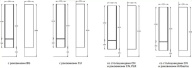 фото MOD.165/AR Пенал MODULA подвесной 165 с дверцей и ящиком, арабика КЕРАМА МАРАЦЦИ