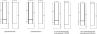 фото MOD.165/WHT Пенал MODULA подвесной 165 с дверцей и ящиком, белый глянцевый КЕРАМА МАРАЦЦИ