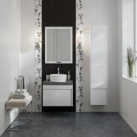 фото MOD.60.1+1/WHT Тумба MODULA подвесная 60 с ящиком 1+1, белая глянцевая КЕРАМА МАРАЦЦИ