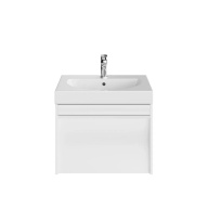 фото MOD.60.1+1/WHT Тумба MODULA подвесная 60 с ящиком 1+1, белая глянцевая КЕРАМА МАРАЦЦИ