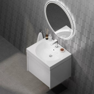фото MOD.60.1+1/WHT Тумба MODULA подвесная 60 с ящиком 1+1, белая глянцевая КЕРАМА МАРАЦЦИ