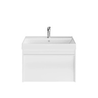 фото MOD.70.1+1/WHT Тумба MODULA подвесная 70 с ящиком 1+1, белая глянцевая КЕРАМА МАРАЦЦИ
