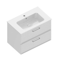 фото PIA.CL.75/WHT.M Тумба PIANO Classic подвесная 75 см, 2 ящика, ясень белый матовый КЕРАМА МАРАЦЦИ