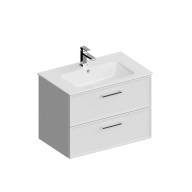 фото PIA.CL.75/WHT.M Тумба PIANO Classic подвесная 75 см, 2 ящика, ясень белый матовый КЕРАМА МАРАЦЦИ