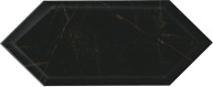 фото 35010 Келуш грань черный глянцевый 14х34 керамическая плитка КЕРАМА МАРАЦЦИ